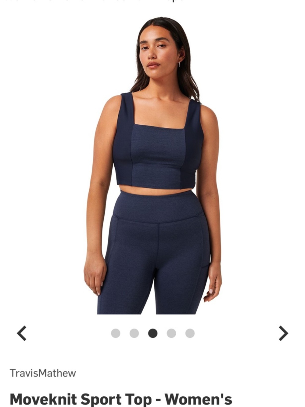 TravisMathew MoveKnit Sport Top Women’s Size L Black Athletic Golf Like New